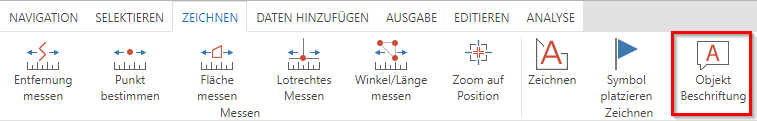 Werkzeug "Freies Beschriften" im WebOffice core client