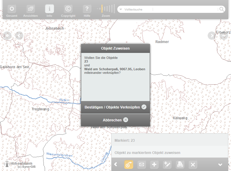 Zuweisung bestätigen