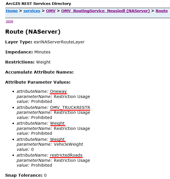 Einschränkungen im Routing-Dienst