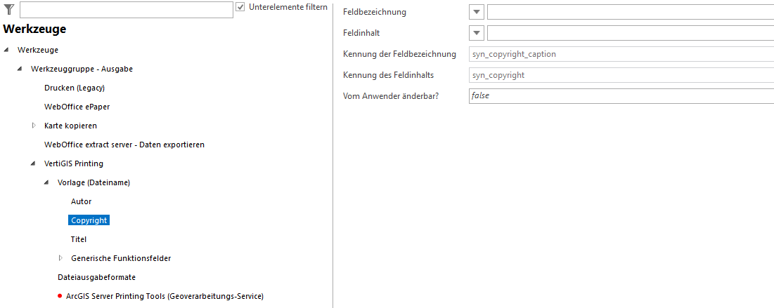 Konfiguration Copyright Konfiguration Copyright