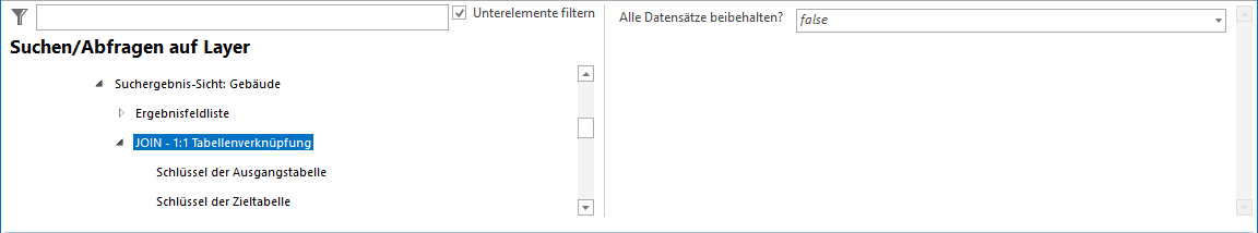JOIN 1:1 Konfiguration