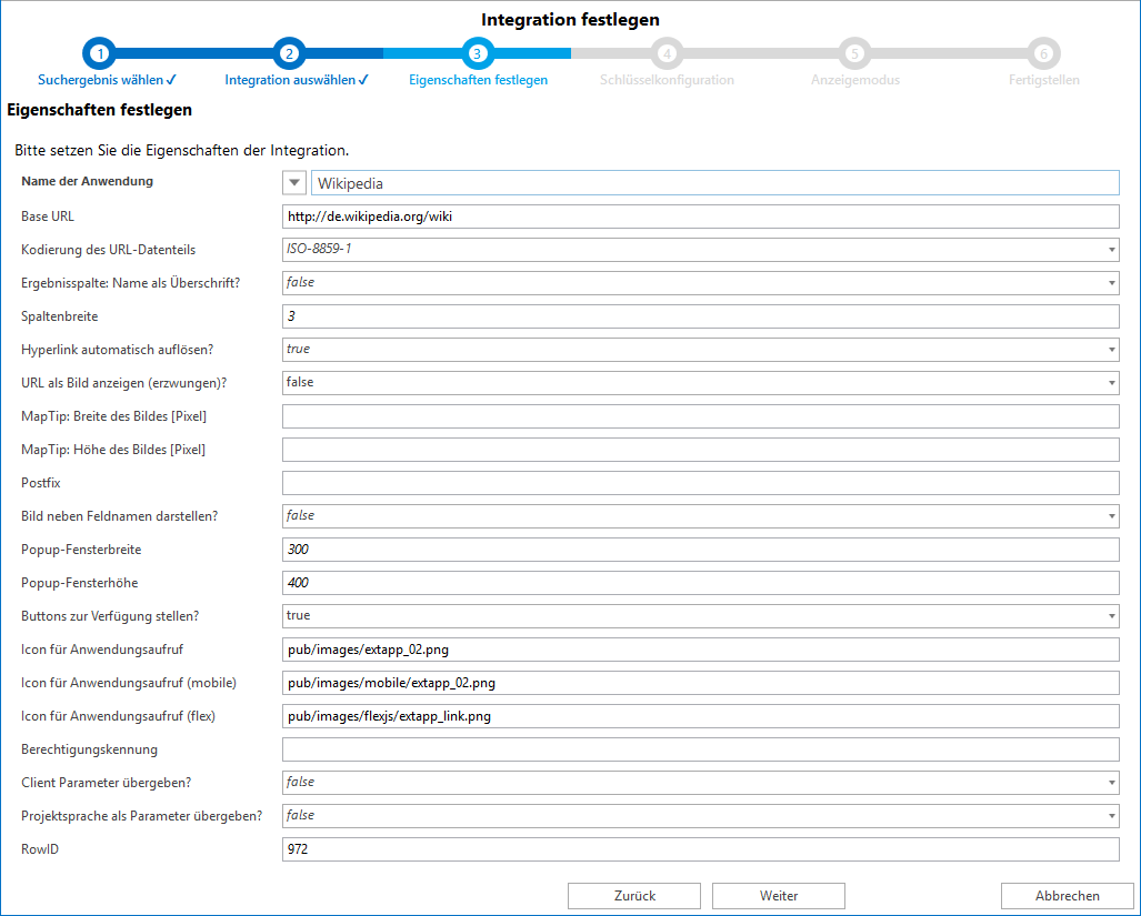 Eigenschaften festlegen Eigenschaften festlegen