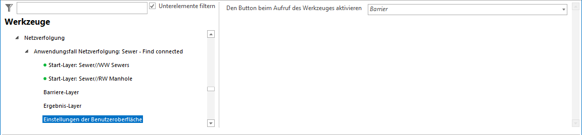 Einstellungen der Benutzeroberfläche Einstellungen der Benutzeroberfläche