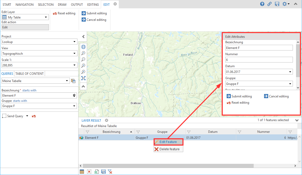 Edit action "Edit" Edit action "Edit"