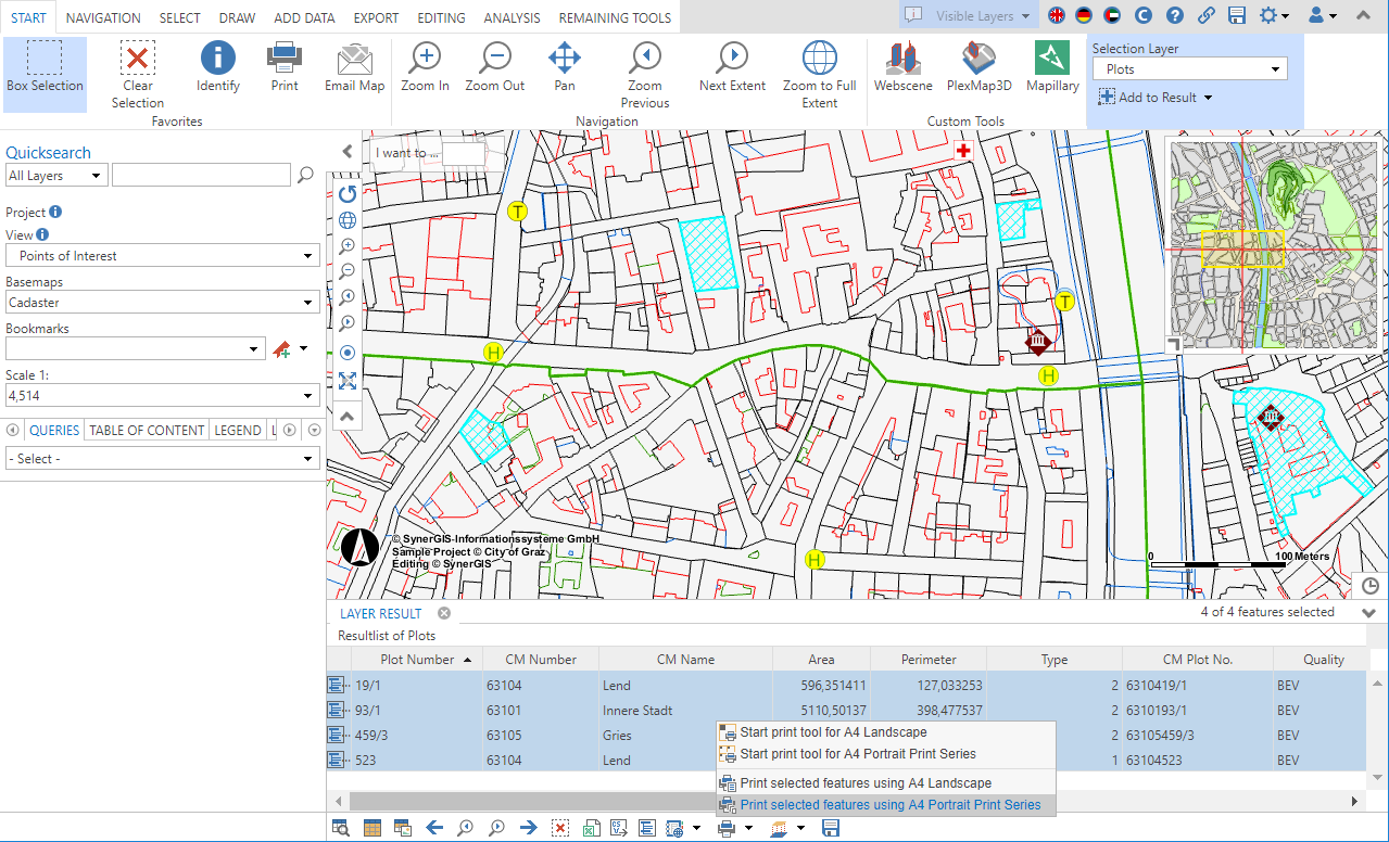 Print a print series based on a selection Print a print series based on a selection