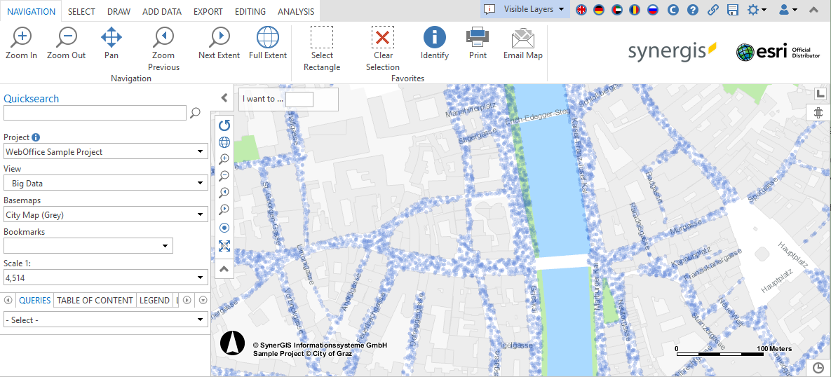 Opening the range slider in WebOffice core Client