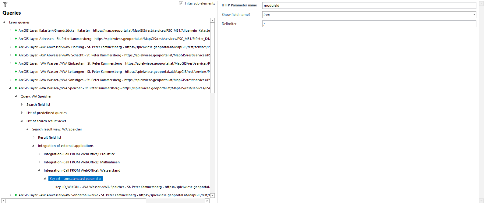 Configuration of an HTTP Parameter name for retrieving information of an IoT sensor Configuration of an HTTP Parameter name for retrieving information of an IoT sensor