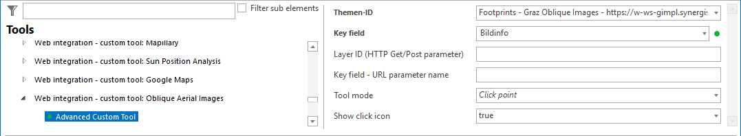 Configuring an Advanced Custom Tool for the presentation of oblique aerial images Configuring an Advanced Custom Tool for the presentation of oblique aerial images