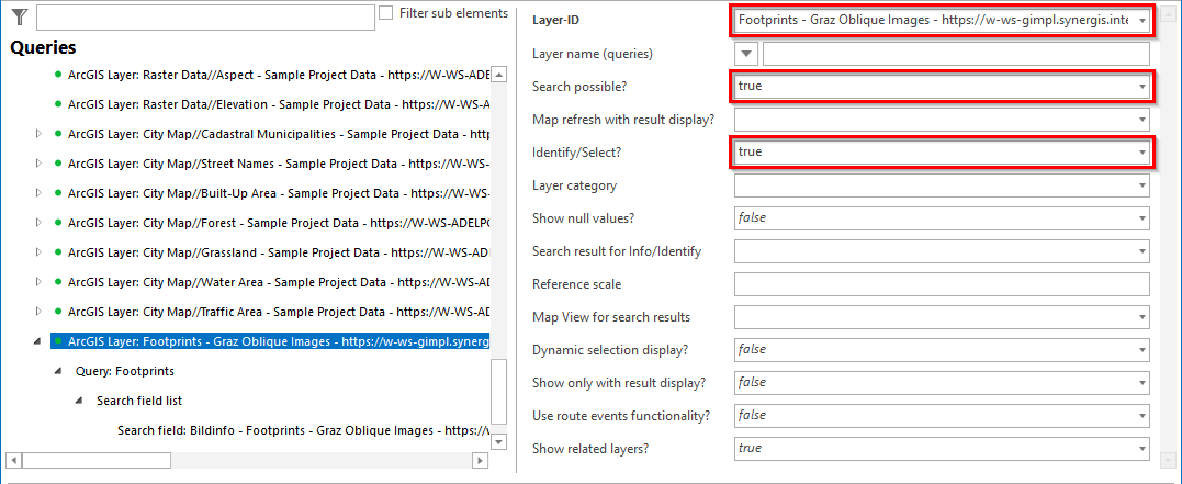 Configuring a query for the usage of the oblique aerial images custom tool (1) Configuring a query for the usage of the oblique aerial images custom tool (1)