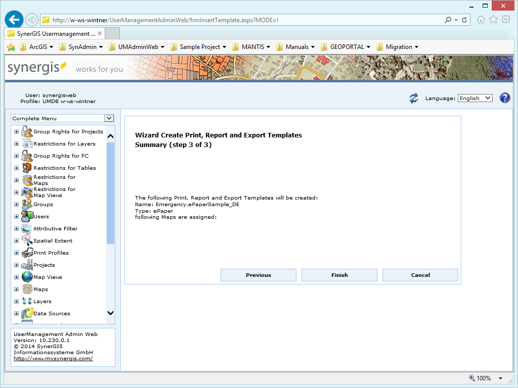 Create print, report and export templates - step 3 Create print, report and export templates - step 3