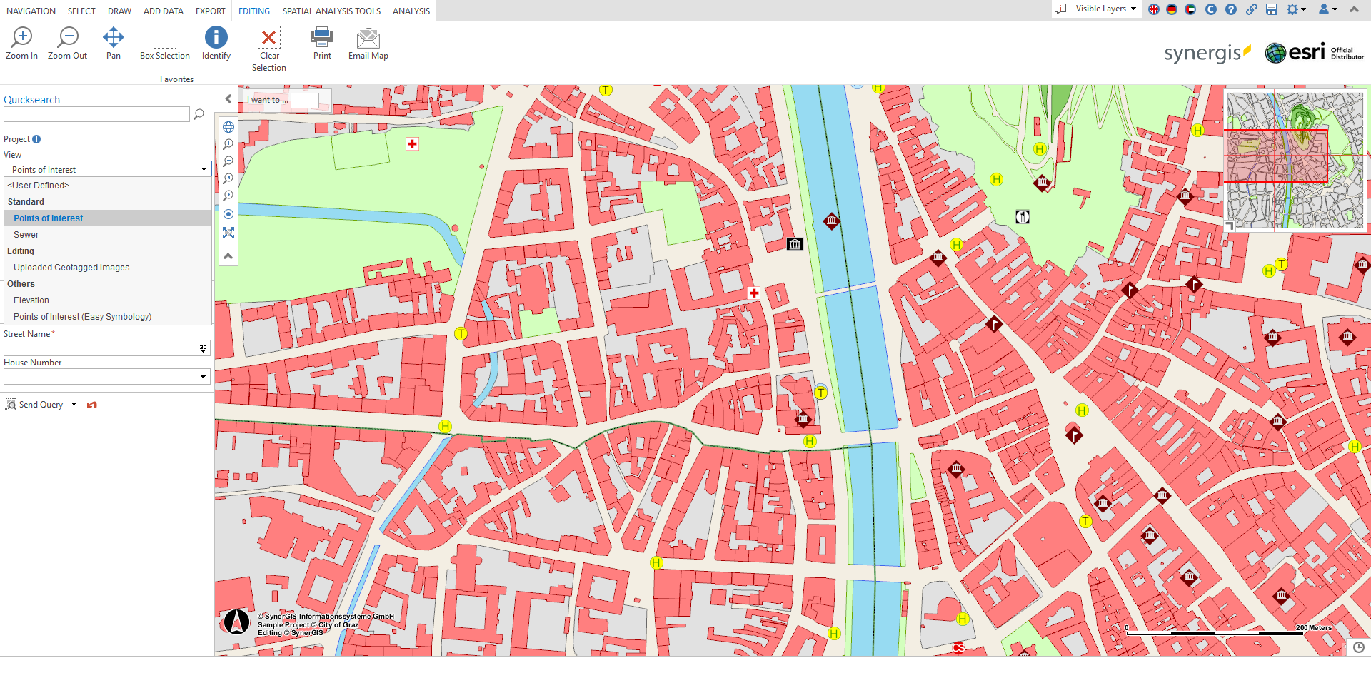 Interface of Viewing user - Restricted access to editing functionality