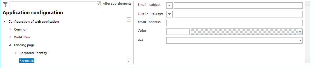 Configuration - Tile feedback Configuration - Tile feedback