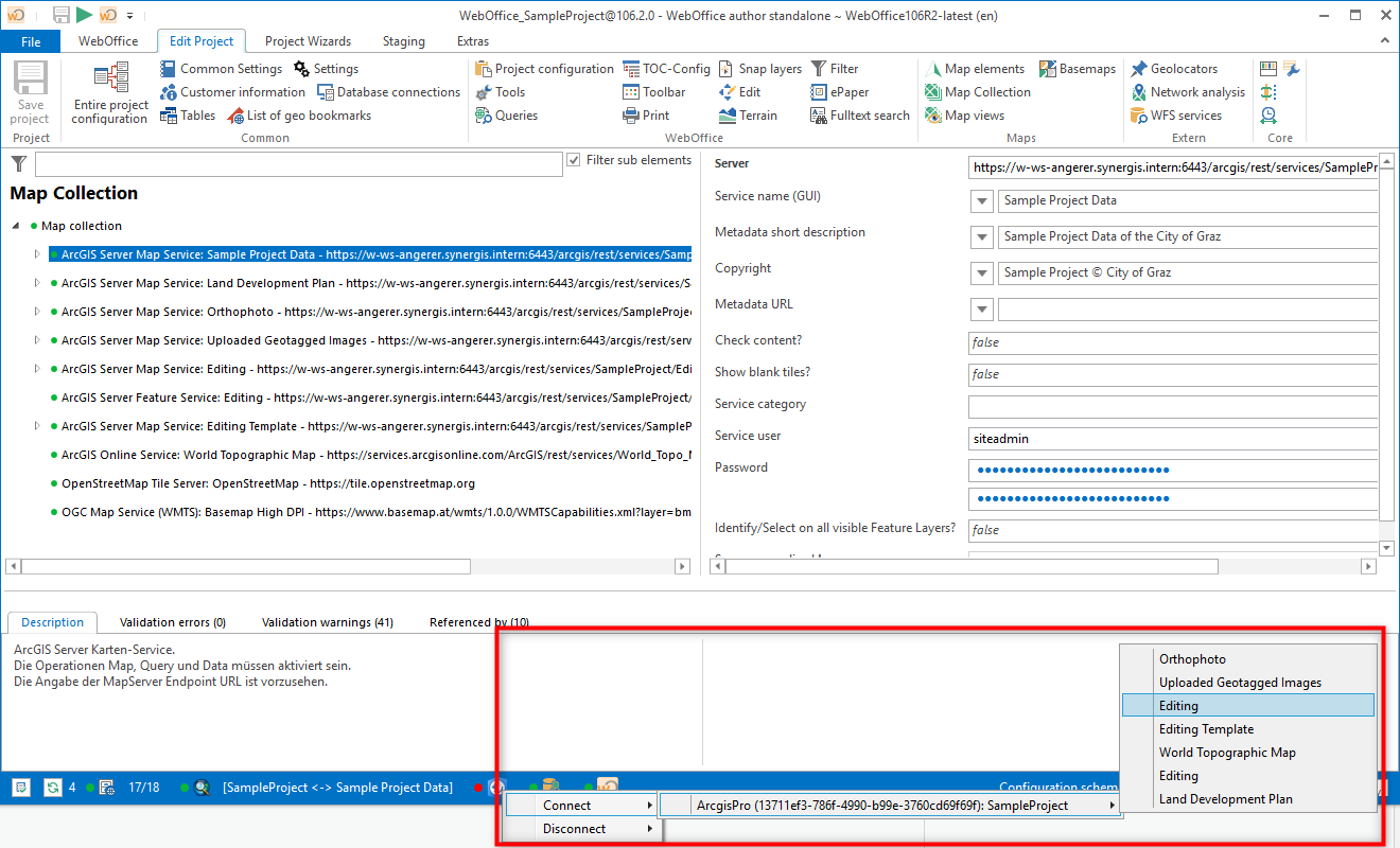 Connecting to an ArcGIS Pro Project