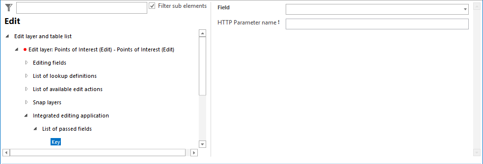 Key configuration Key configuration