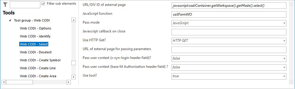 Configuration - Web CODI Select Configuration - Web CODI Select