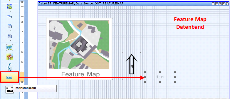 Maßstabszahl einfügen