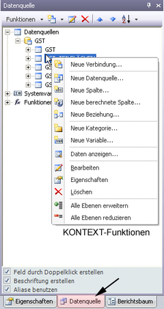 Register Datenquelle