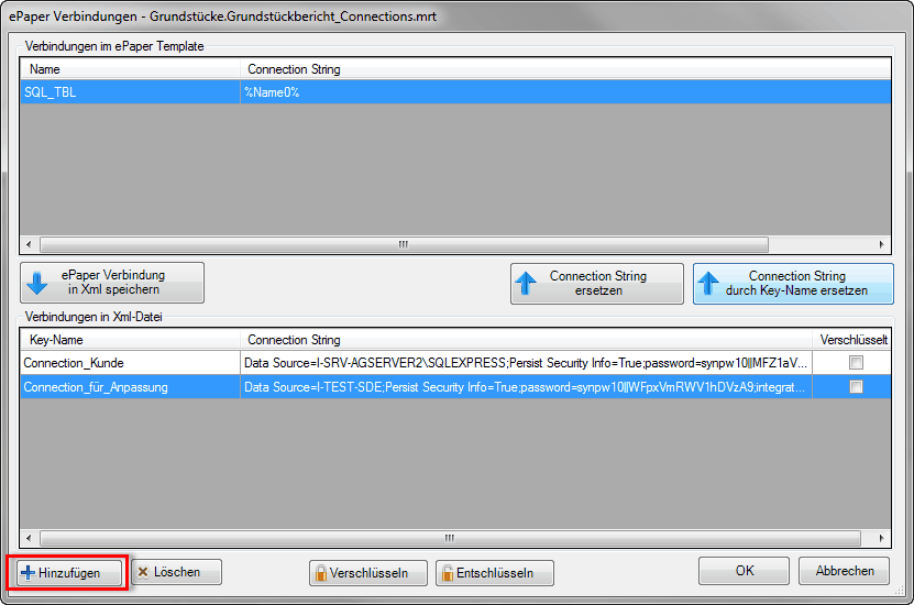 Neue Verbindung Hinzufügen