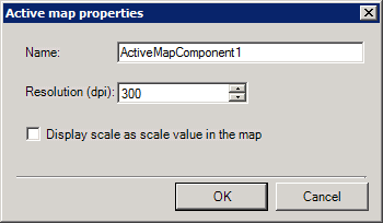 A double click on the inserted map opens the properties of the current map. A double click on the inserted map opens the properties of the current map.