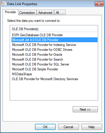 Data Link Properties