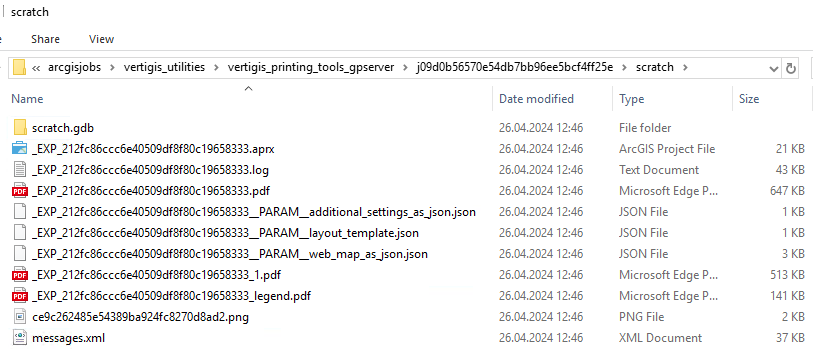 Printing - output folder