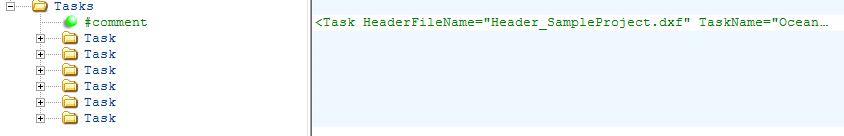 Auskommentieren des Tasks Ocean Background