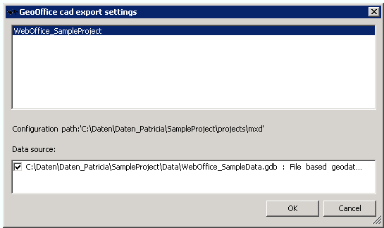 GeoOffice cad export settings