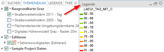 Eigenes Legendenfenster mit Legendeninformationen vom WMS Layer