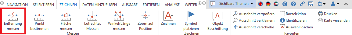 Werkzeug Distanz messen im WebOffice core client Werkzeug Distanz messen im WebOffice core client