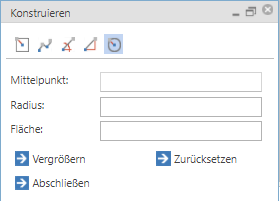 Konstruktionsdialog - Kreis erstellen
