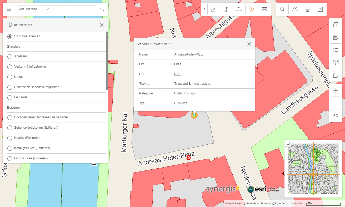 Werkzeug Identifizieren im WebOffice flex Client