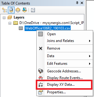 Display XY Data in ArcMap Display XY Data in ArcMap