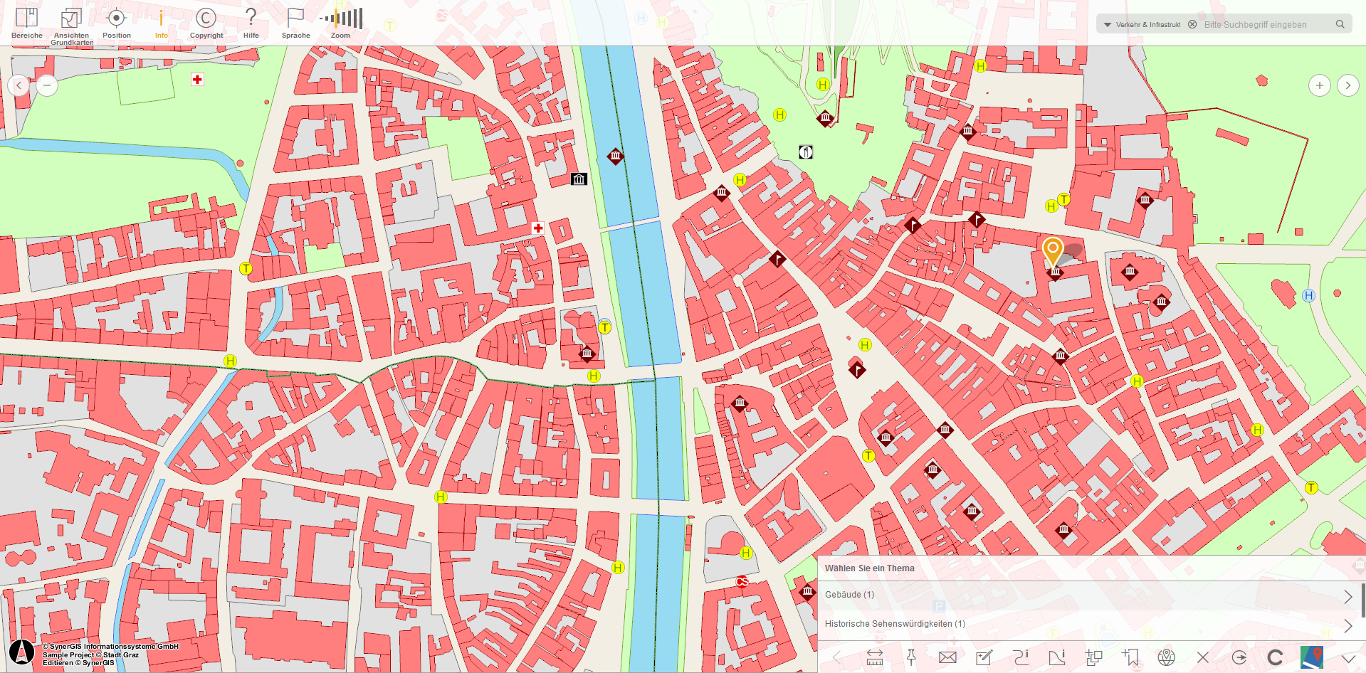 Identifizieren mittels Klick (Touch) im mobile Client