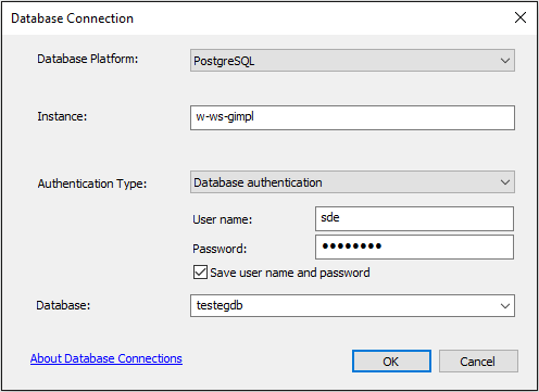 Datenbankverbindung in ArcMap 