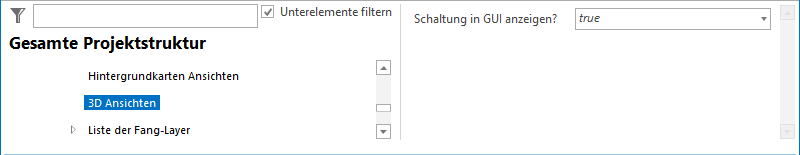 Gesamte Projektstruktur - 3D Ansichten