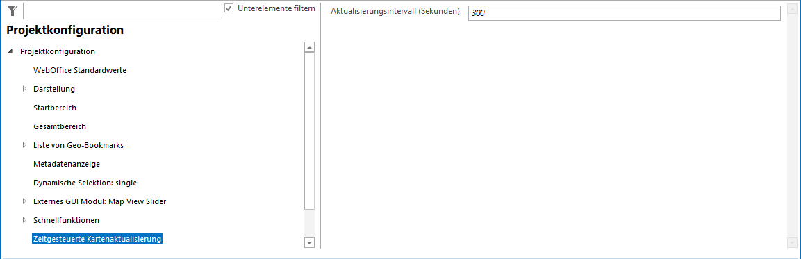 Konfiguration einer zeitgesteuerten Kartenaktualisierung