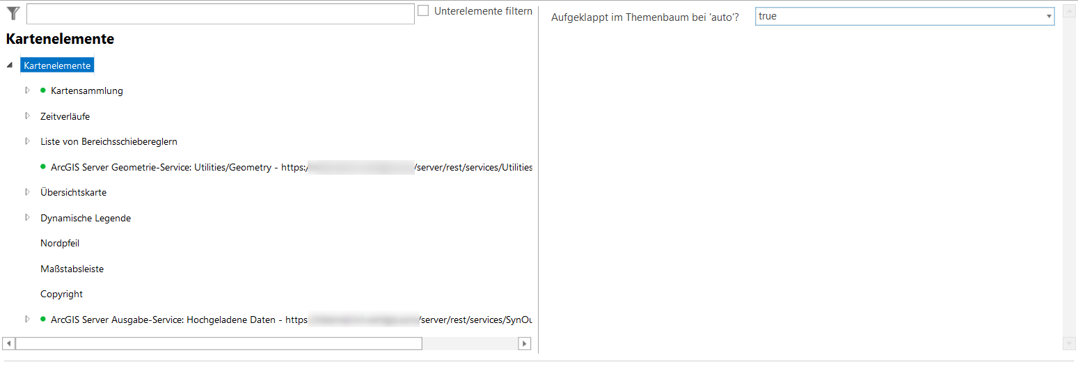 Gesamte Projektstruktu - Kartenelemente 