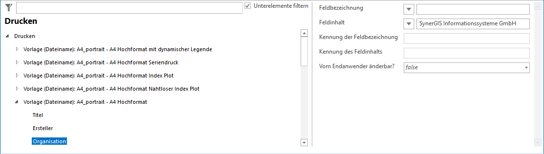 Bezeichnung der Organisation