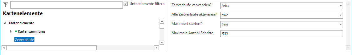 Zeitverläufe Konfiguration