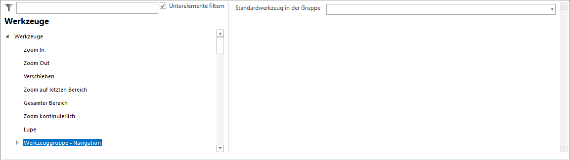 Konfiguration der Werkzeuggruppe 