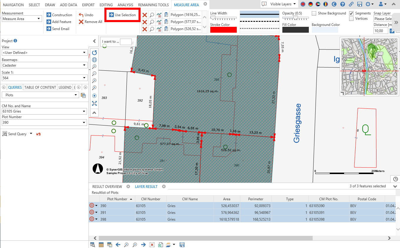 Selektionsgeometrie übernehmen im WebOffice core client Selektionsgeometrie übernehmen im WebOffice core client
