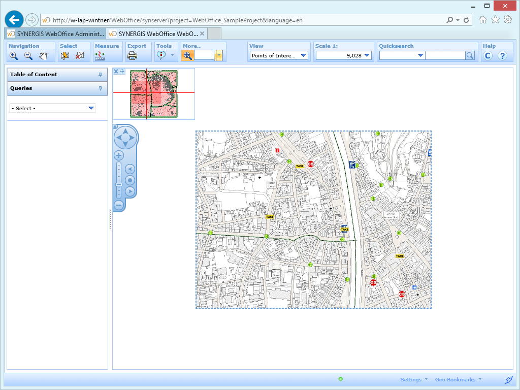 Continuous zooming in the WebOffice html client