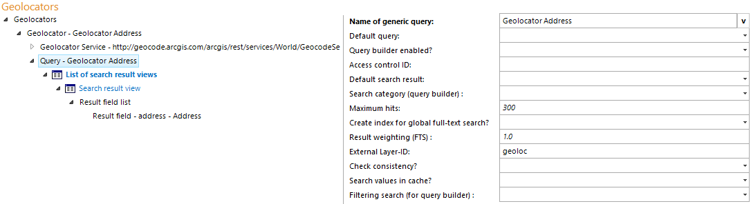 Geolocator query configuration Geolocator query configuration