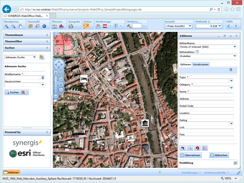 Aktiviertes Editier-Werkzeug im WebOffice html client Aktiviertes Editier-Werkzeug im WebOffice html client
