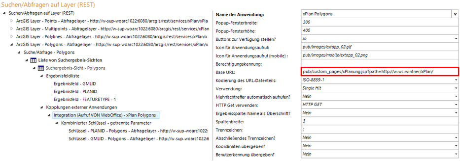 Benötigte Integration externer Anwendungen für xPlanung Auskunft Benötigte Integration externer Anwendungen für xPlanung Auskunft