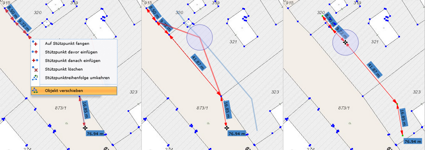 Verschieben eines Objektes während dem Messen im WebOffice html client