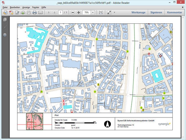 Print of three selected objects