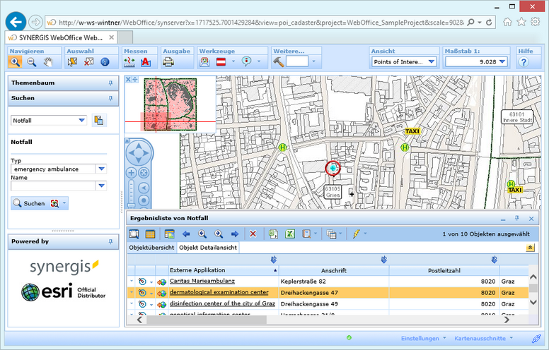 Dynamische Selektionsanzeige Dynamische Selektionsanzeige