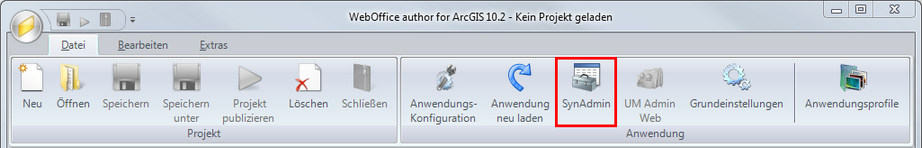 Öffnen der WebOffice 10.2 SP3 Administrationsseite von WebOffice author Öffnen der WebOffice 10.2 SP3 Administrationsseite von WebOffice author