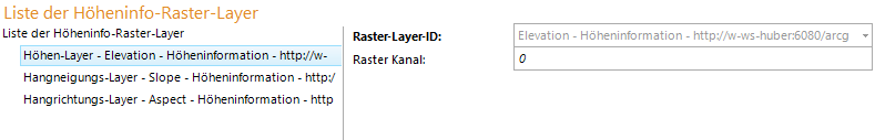 Liste der Höheninfo-Raster-Layer